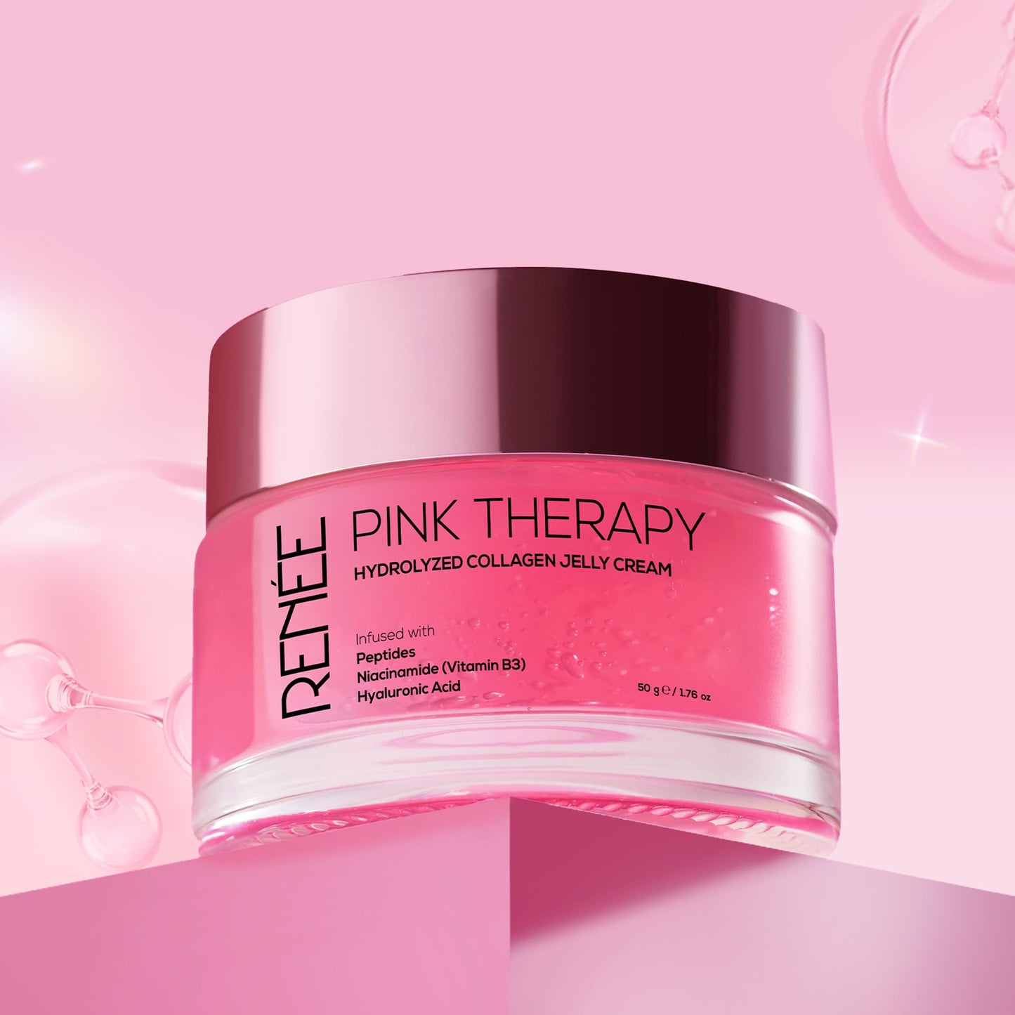 RENEE Pink Therapy Hydrolyzed Collagen Jelly Cream For Anti-Aging & Hydrated Skin