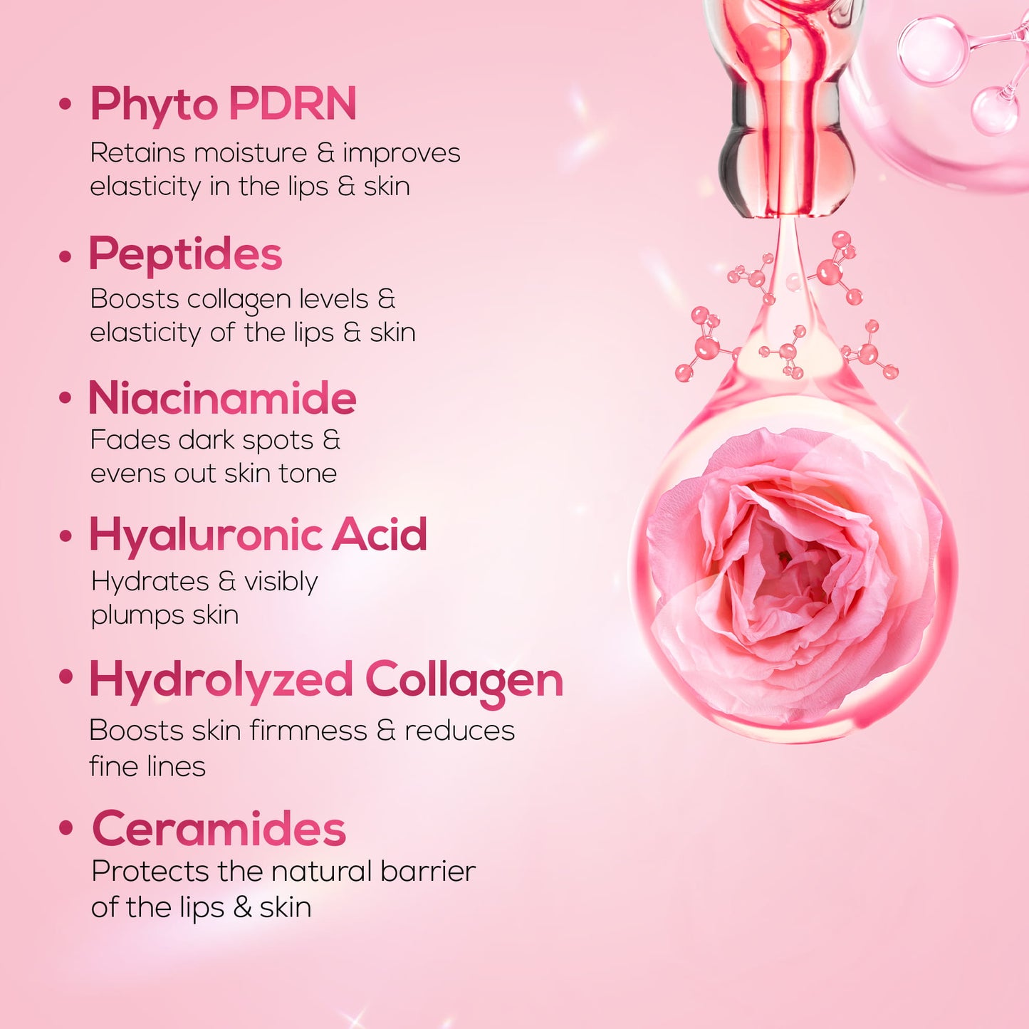 RENEE Pink Therapy Anti-Aging Skincare Combo With Lip Balm