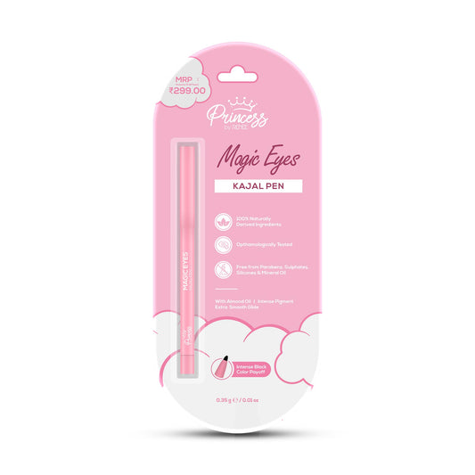 Princess by RENEE Magic Eyes Kajal Pen For Preteens, Safe & 100% Naturally Derived Ingredients, Ophthalmologically Tested, 0.35 g