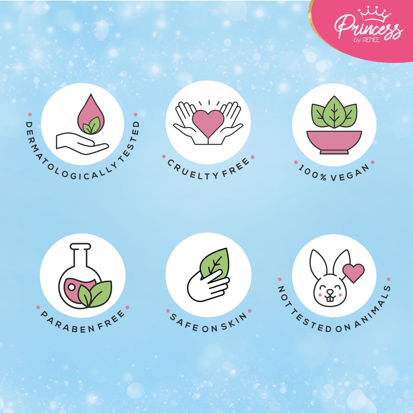 Princess by RENEE Fragrance & Makeup Birthday Gift Set For Preteens