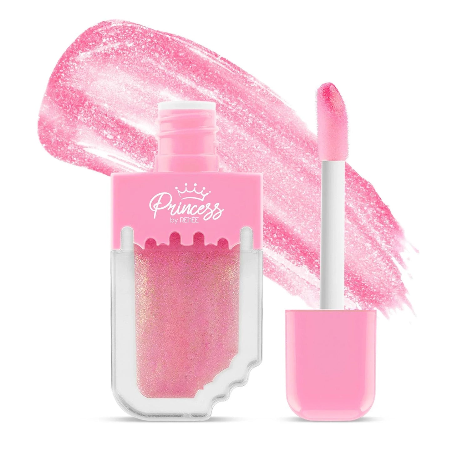 Princess By RENEE Sugar Sparkles Colour Changing Lip Gloss, 4 ml