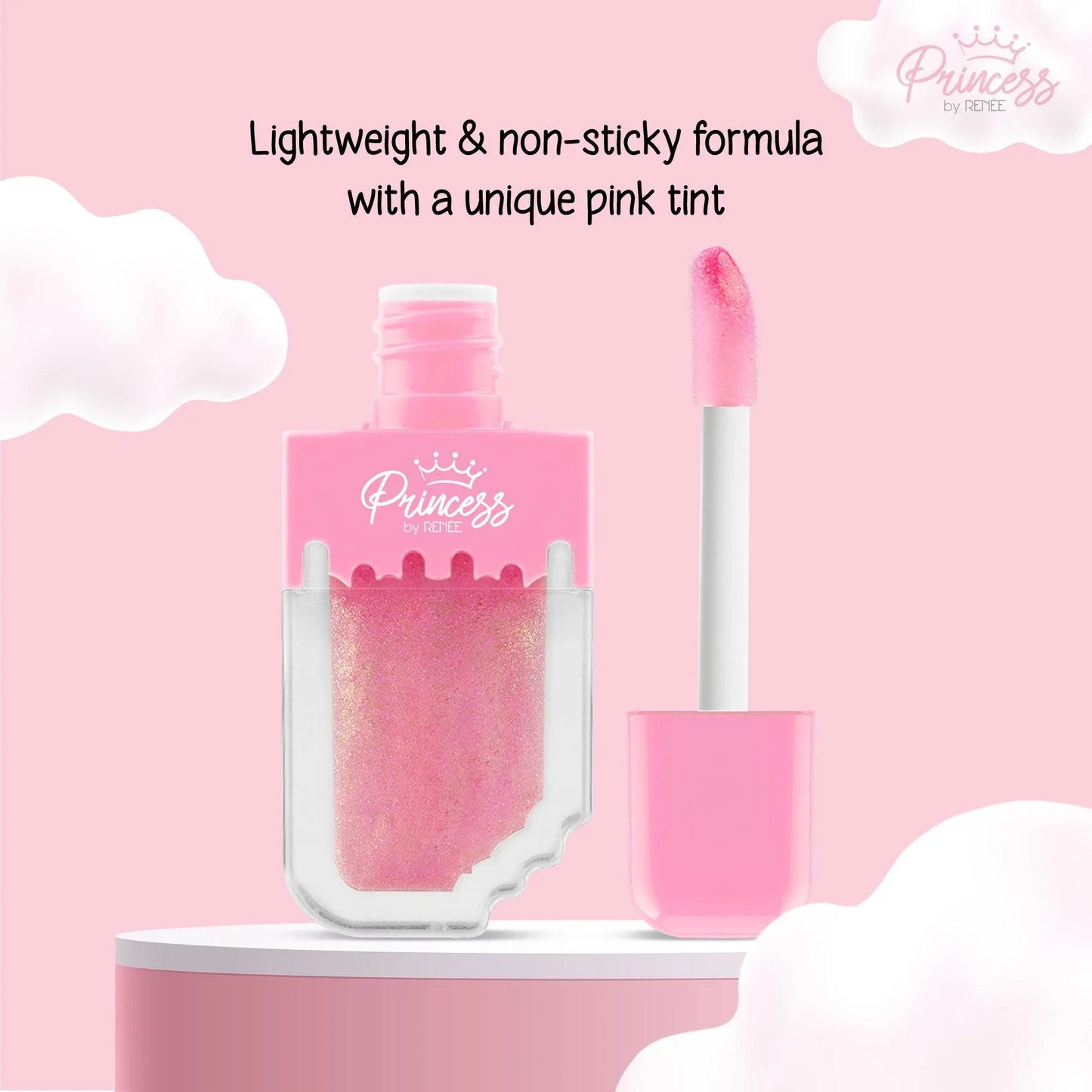 Princess By RENEE Sugar Sparkles Colour Changing Lip Gloss, 4 ml