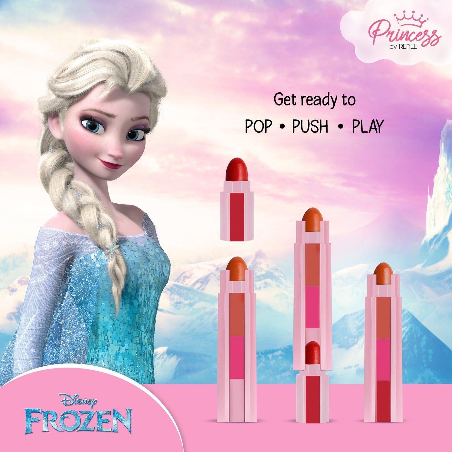 Disney Frozen Princess By RENEE Candy 3-In-1 Tinted Lipstick 4.5g