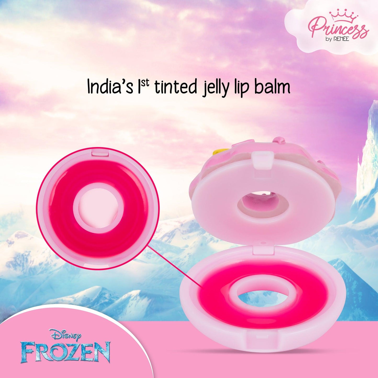 Disney Frozen Princess By RENEE Donut Jelly Lip Balm Elsa 2.8g