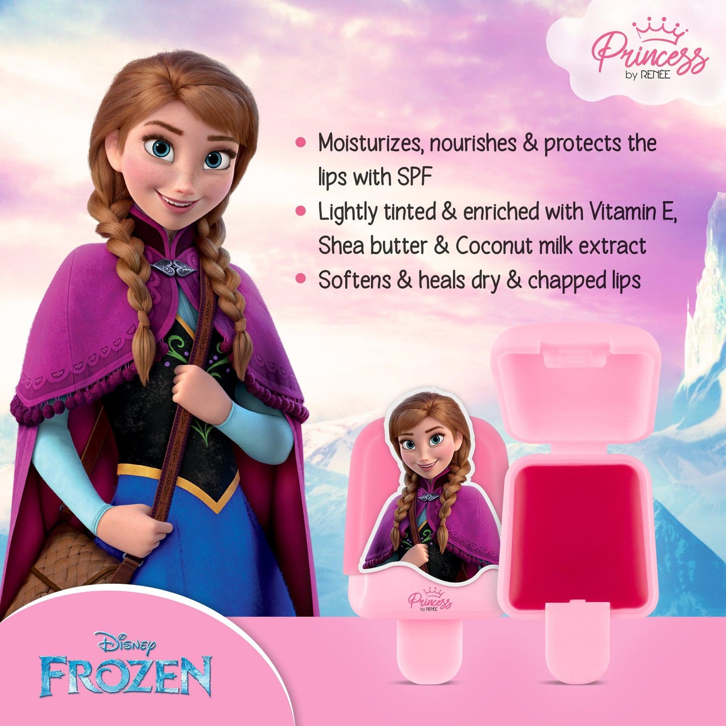Disney Frozen Princess By RENEE Popsicle Lip Balm, 2 Gm