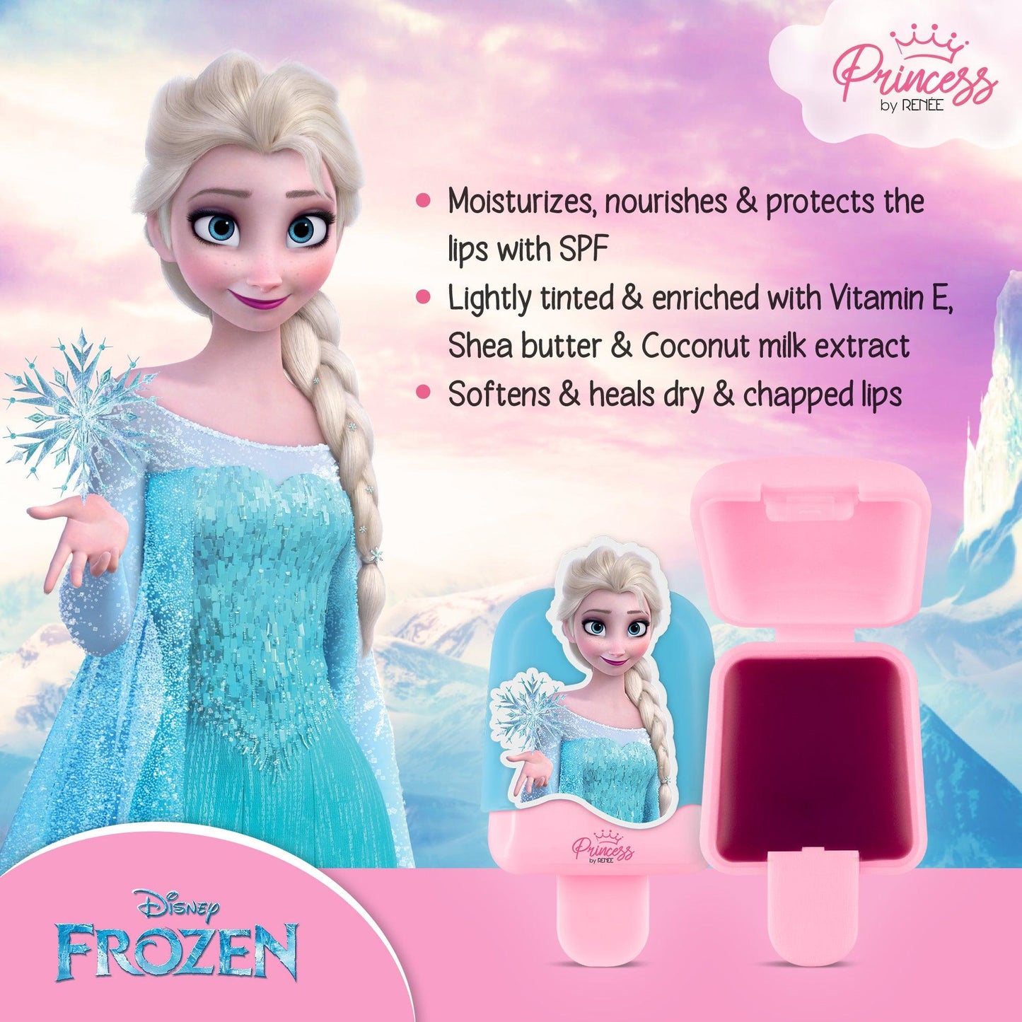 Disney Frozen Princess By RENEE Popsicle Lip Balm, 2 Gm