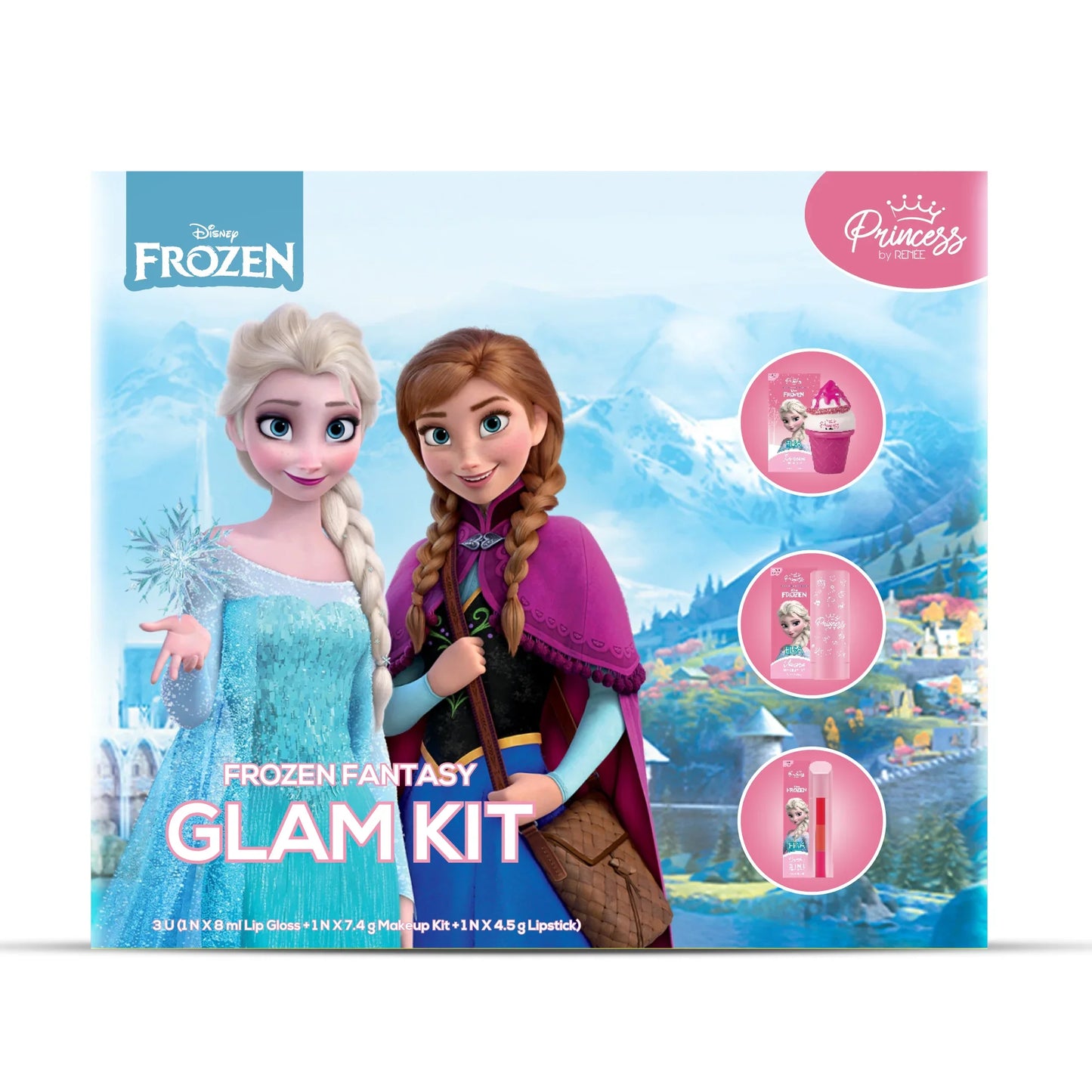 Disney Frozen Princess by RENEE Fantasy Glam Kit, Pack of 3