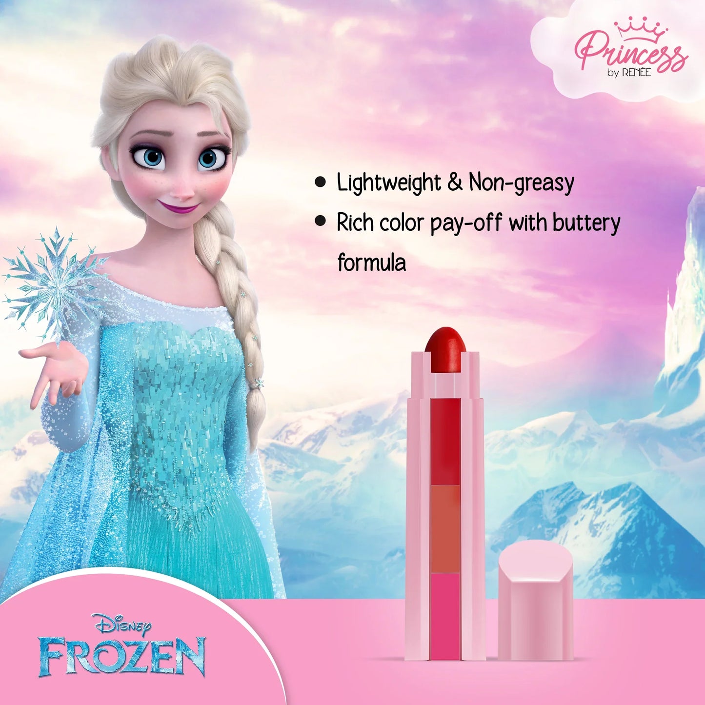 Disney Frozen Princess by RENEE Fantasy Glam Kit, Pack of 3