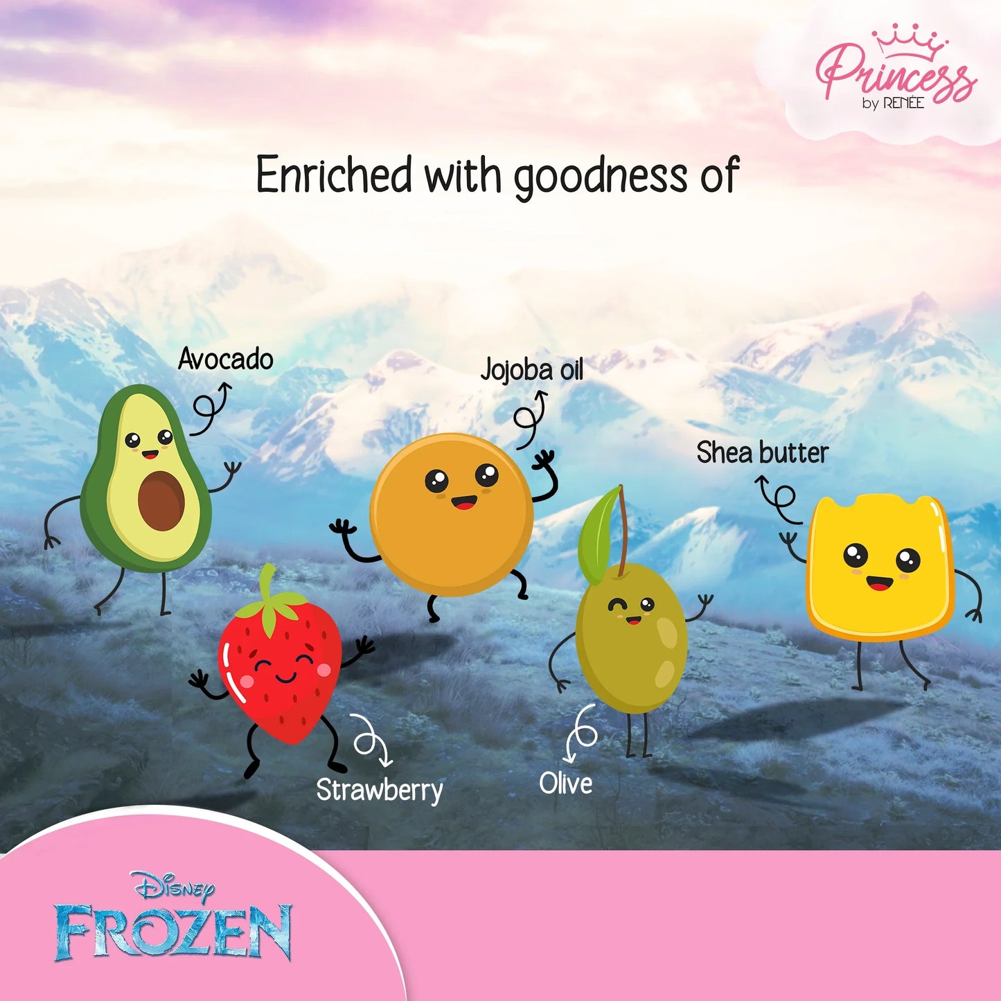 Disney Frozen Princess by RENEE Fantasy Glam Kit, Pack of 3