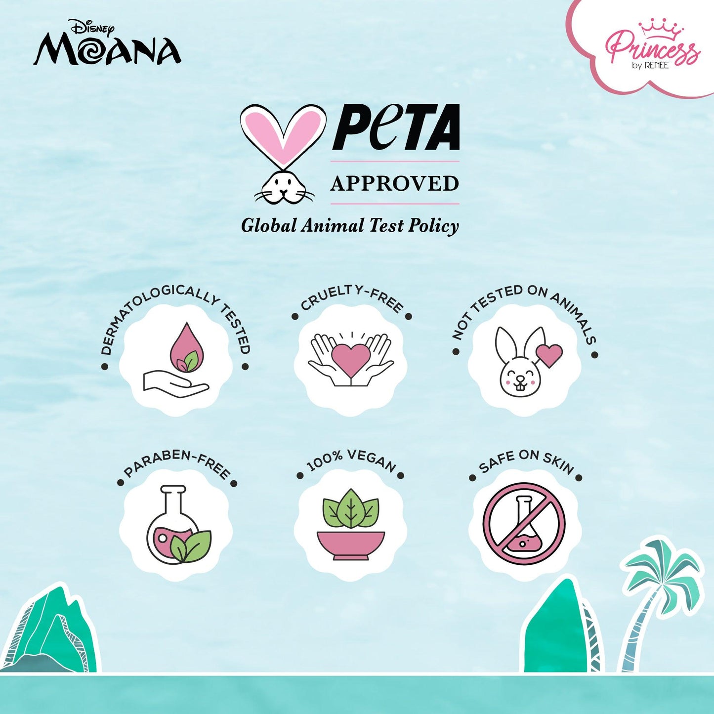 Princess By RENEE Disney Moana Bath & Body Care Set