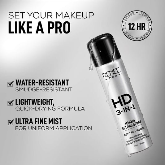 RENEE PRO HD 3-In-1 Long-Lasting Makeup Setting Spray