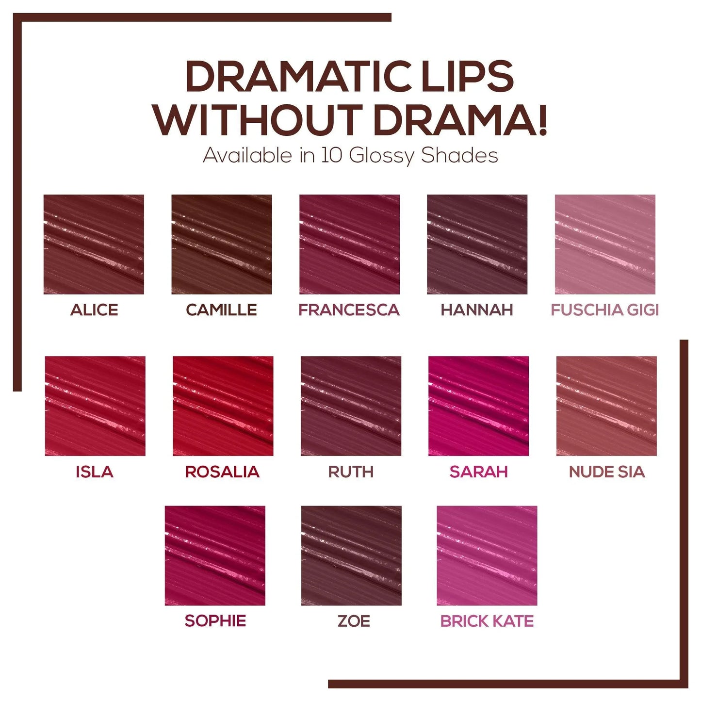 RENEE Gloss Stay - Transfer Proof Glossy Liquid Lip Color, 5 ml