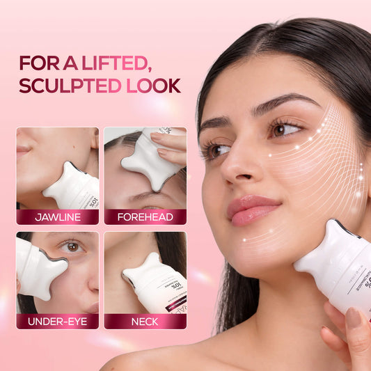 RENEE Pink Therapy Firming & Brightening Cream With Built-In Gua Sha