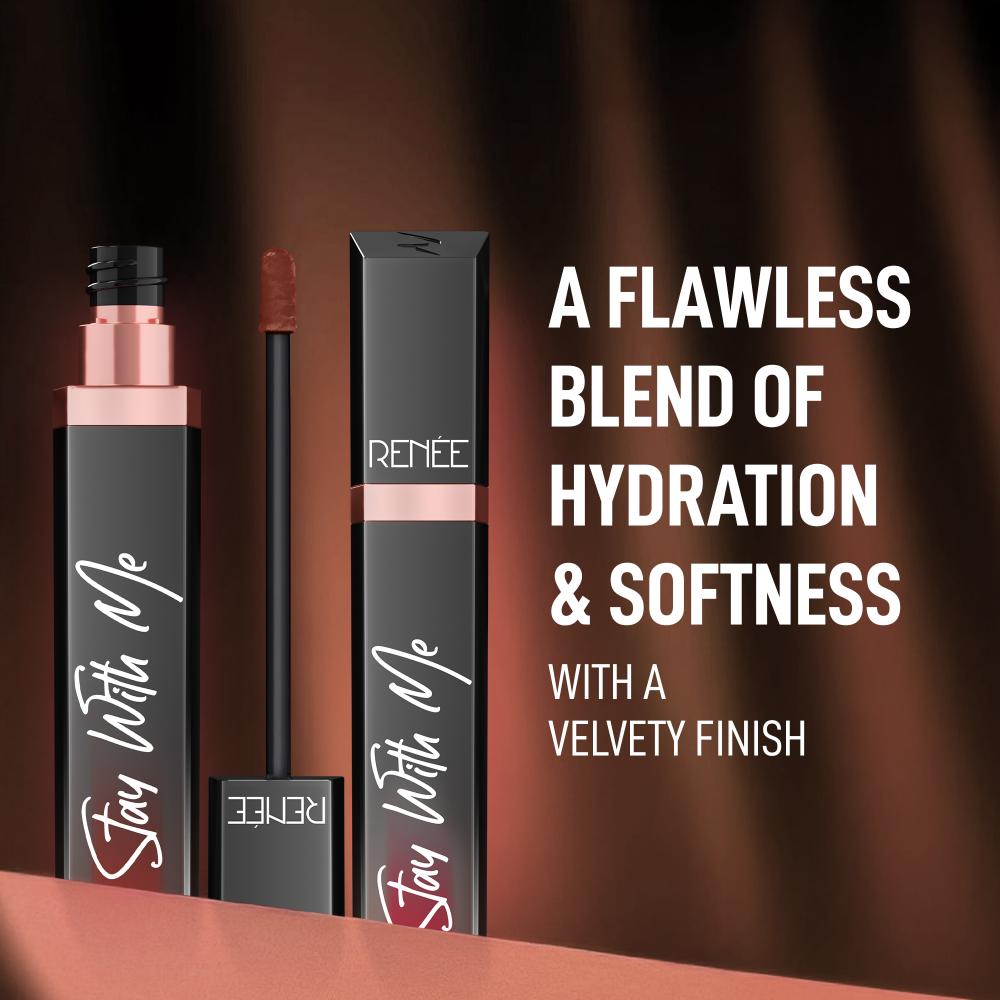 RENEE Stay With Me Matte Liquid Lipstick, 6 ml