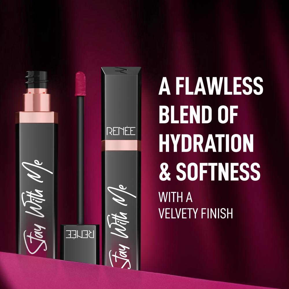RENEE Stay With Me Matte Liquid Lipstick, 6 ml