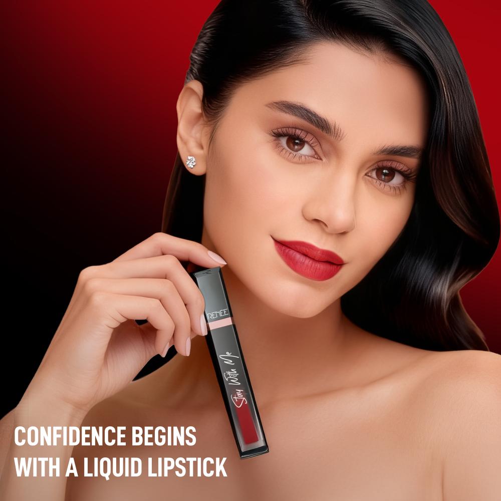 RENEE Stay With Me Matte Liquid Lipstick, 6 ml