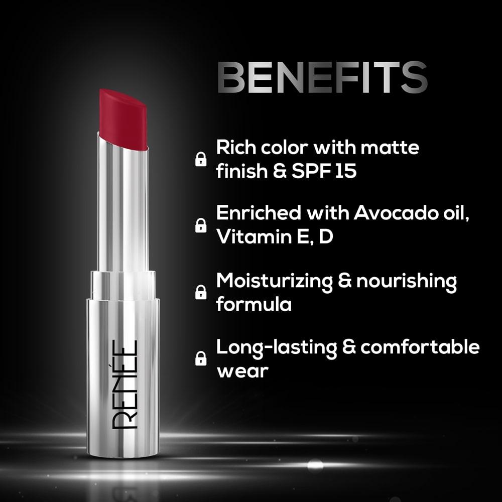 RENEE Matte Lock Lipstick, 3.5g