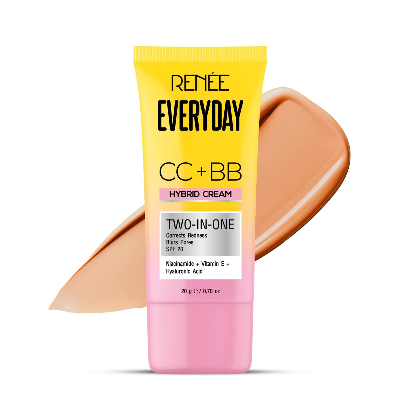 RENEE Everyday CC + BB Hybrid Cream With SPF 20 For Even Skin Tone