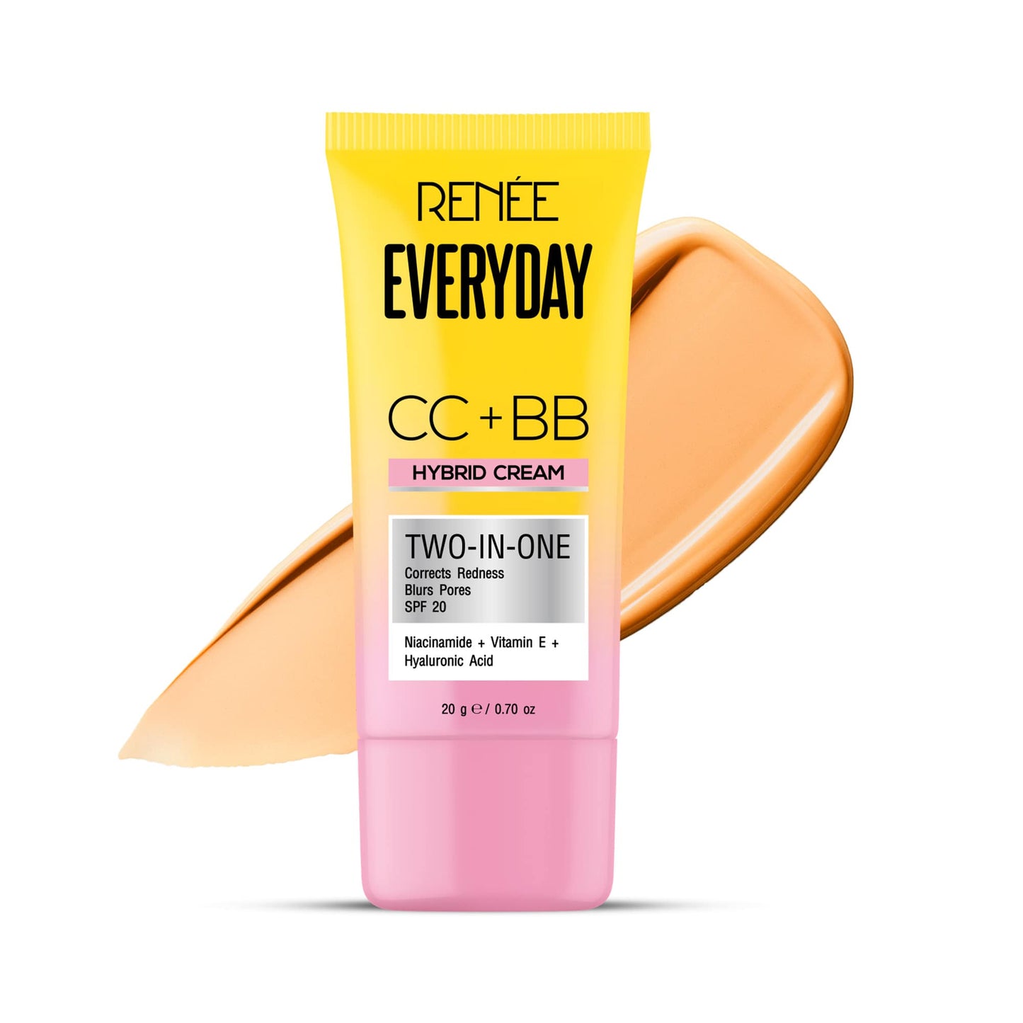 RENEE Everyday CC + BB Hybrid Cream With SPF 20 For Even Skin Tone