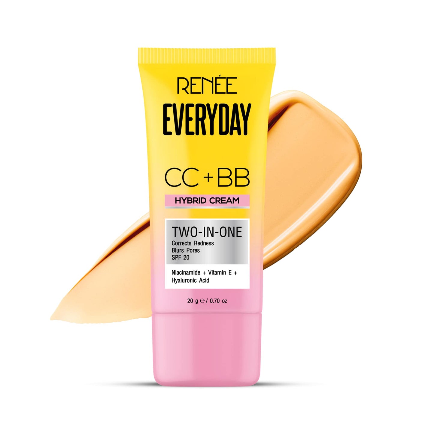RENEE Everyday CC + BB Hybrid Cream With SPF 20 For Even Skin Tone