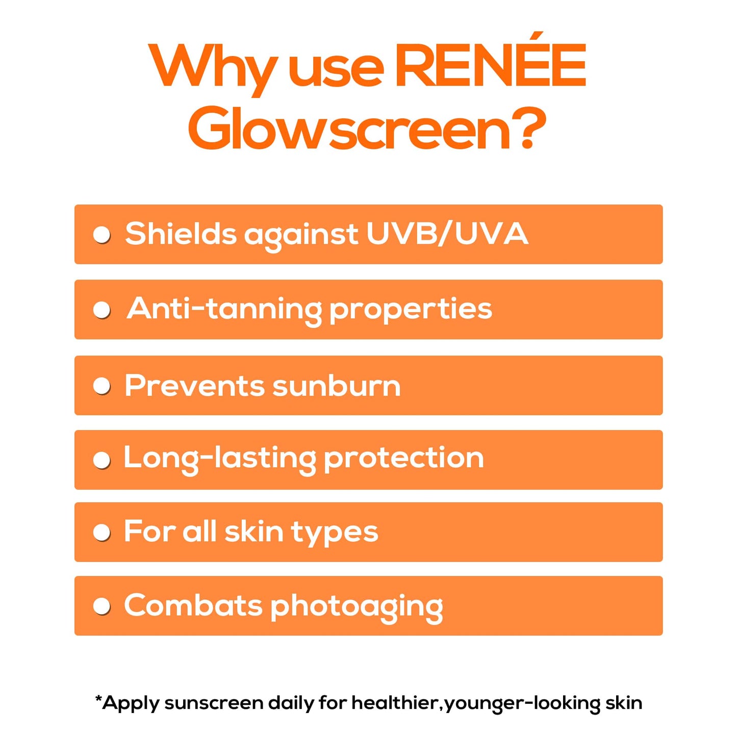 RENEE Glowscreen SPF 50 Sunscreen Cream, 50 ml
