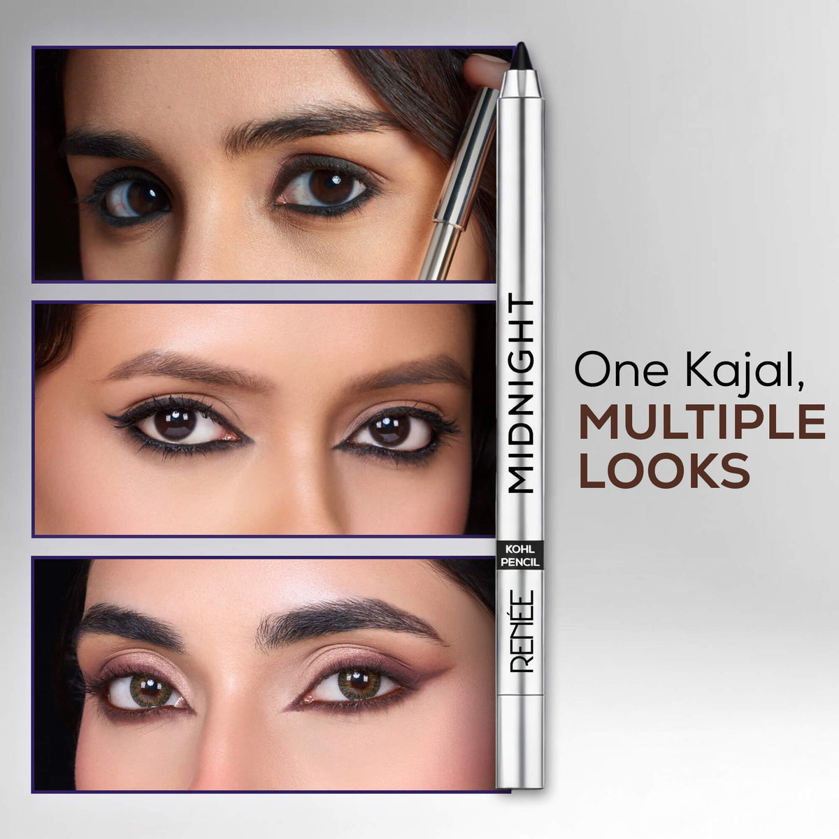 RENEE Midnight Kohl Kajal Pencil, 1.5g