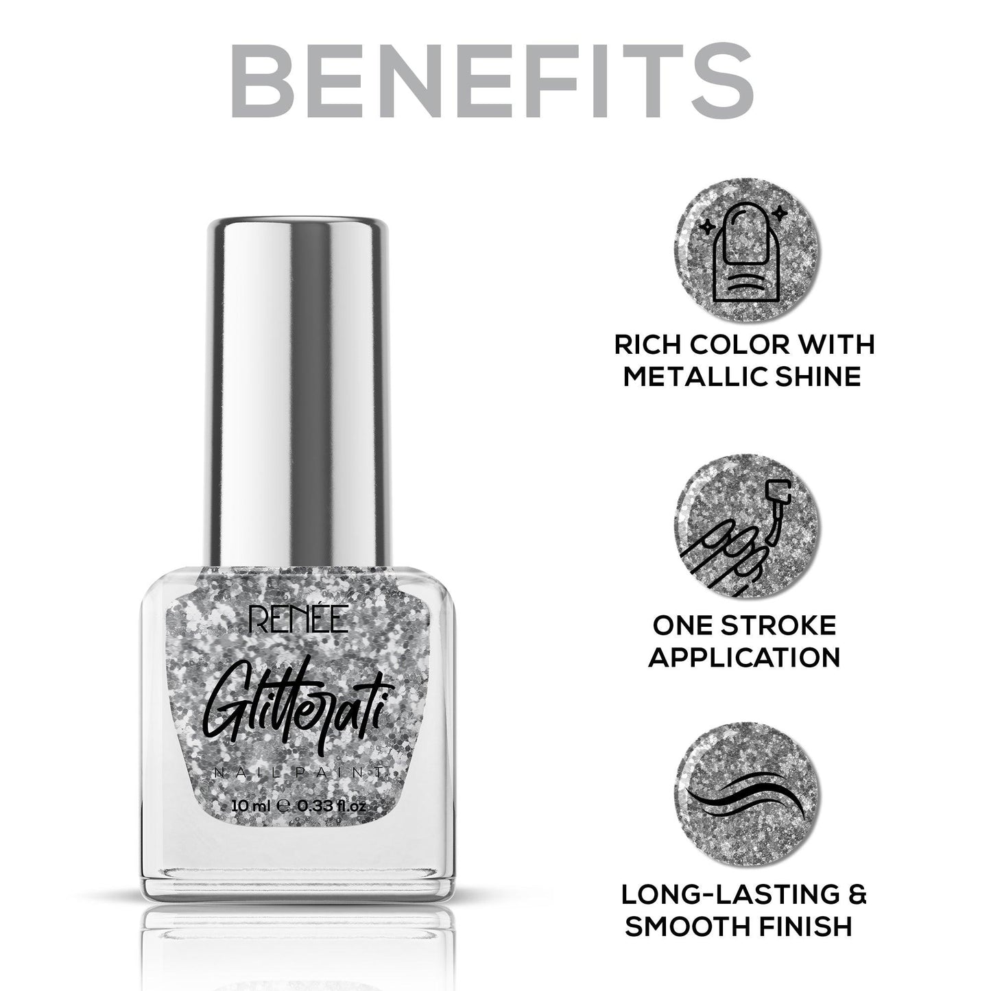 RENEE Glitterati Nail Paint 10ml