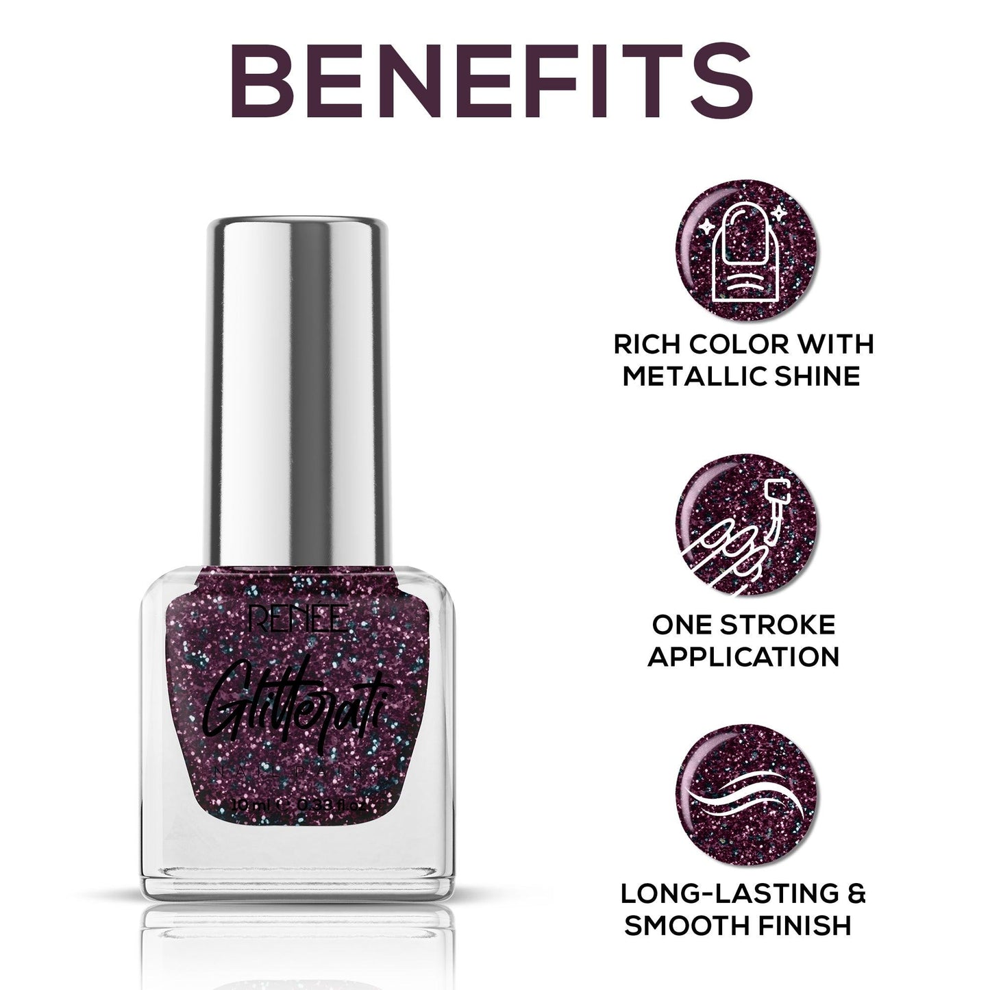 RENEE Glitterati Nail Paint 10ml