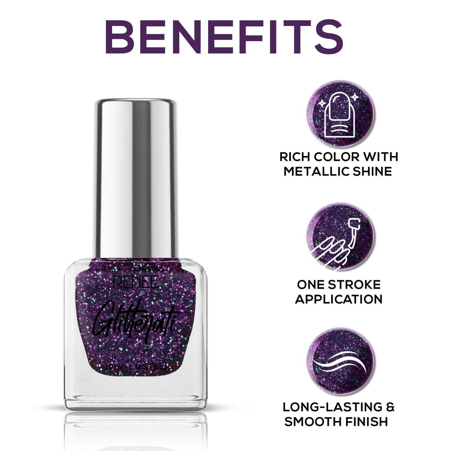 RENEE Glitterati Nail Paint 10ml