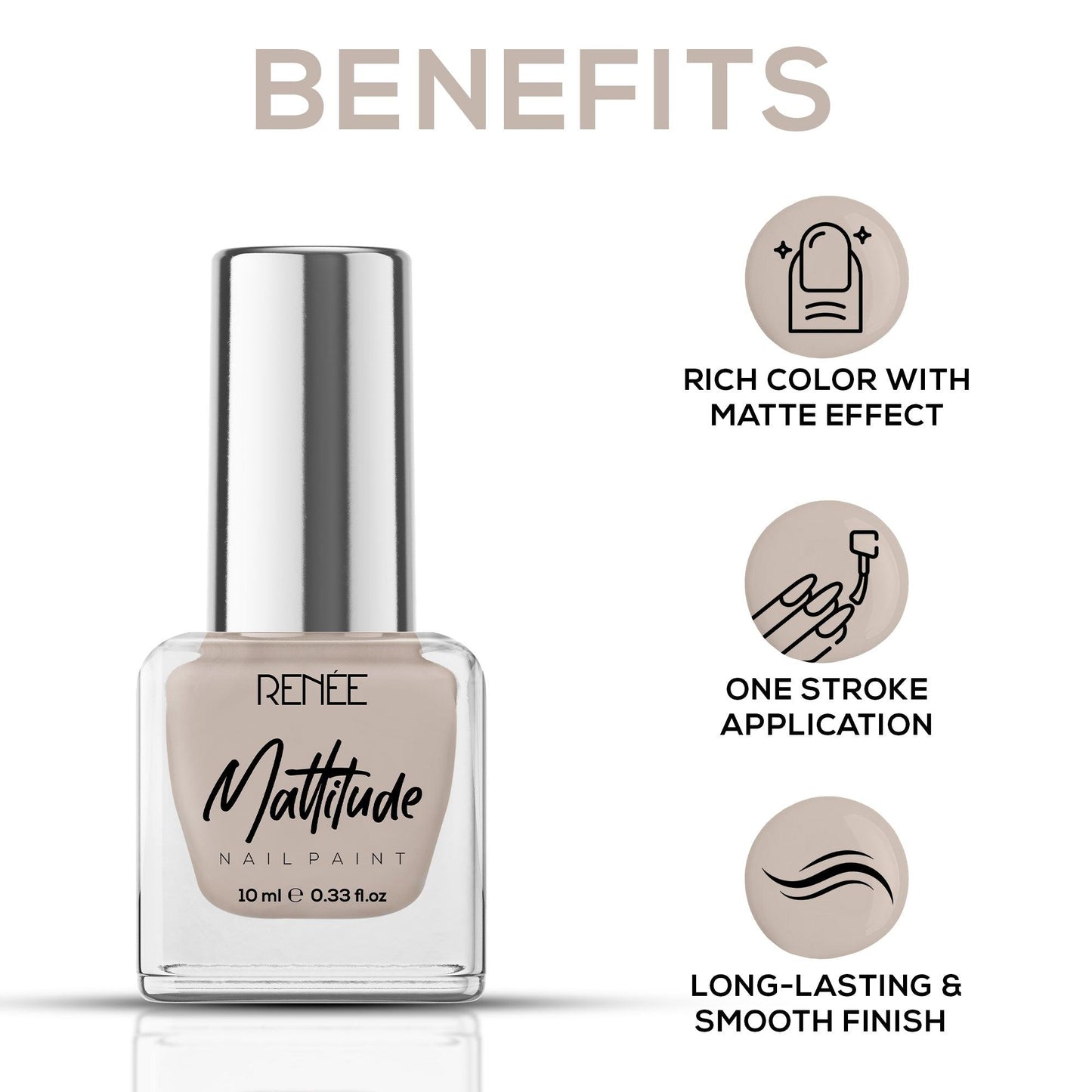 RENEE Mattitude Nail Paint 10ml