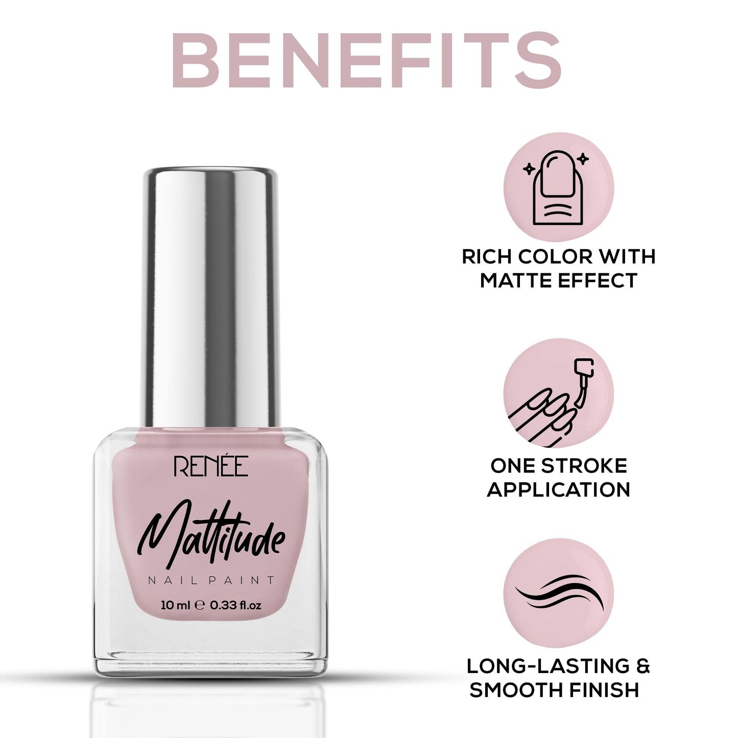 RENEE Mattitude Nail Paint 10ml