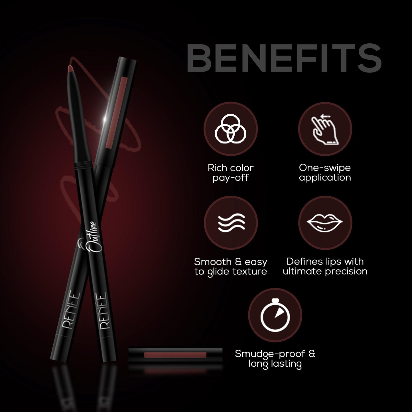 RENEE Outline Lip Liner, 0.35 g