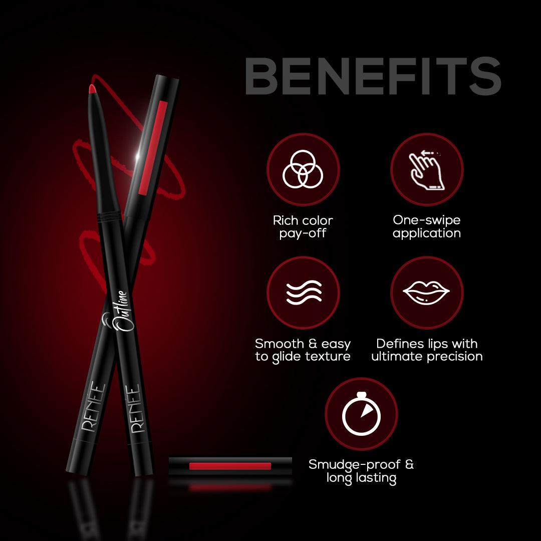 RENEE Outline Lip Liner, 0.35 g