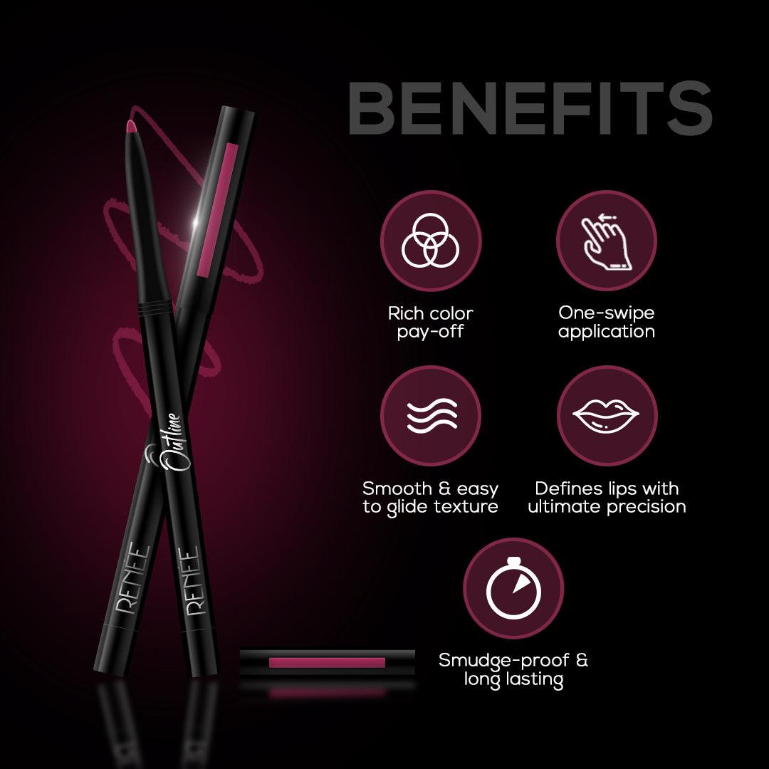 RENEE Outline Lip Liner, 0.35 g