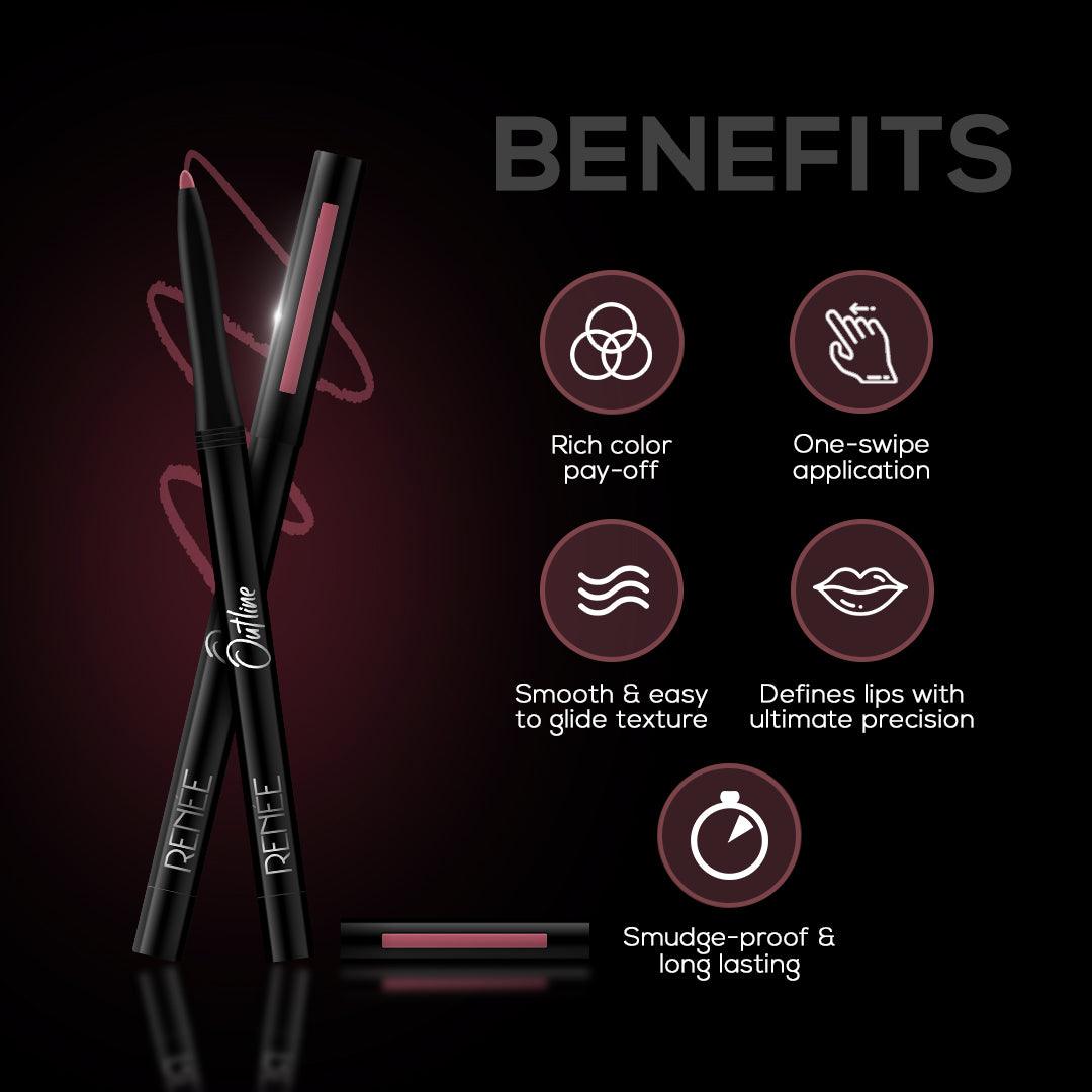 RENEE Outline Lip Liner, 0.35 g