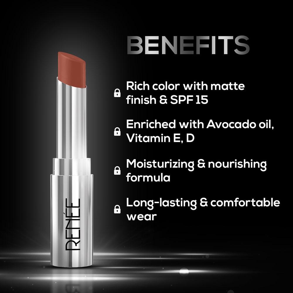 RENEE Matte Lock Lipstick, 3.5g