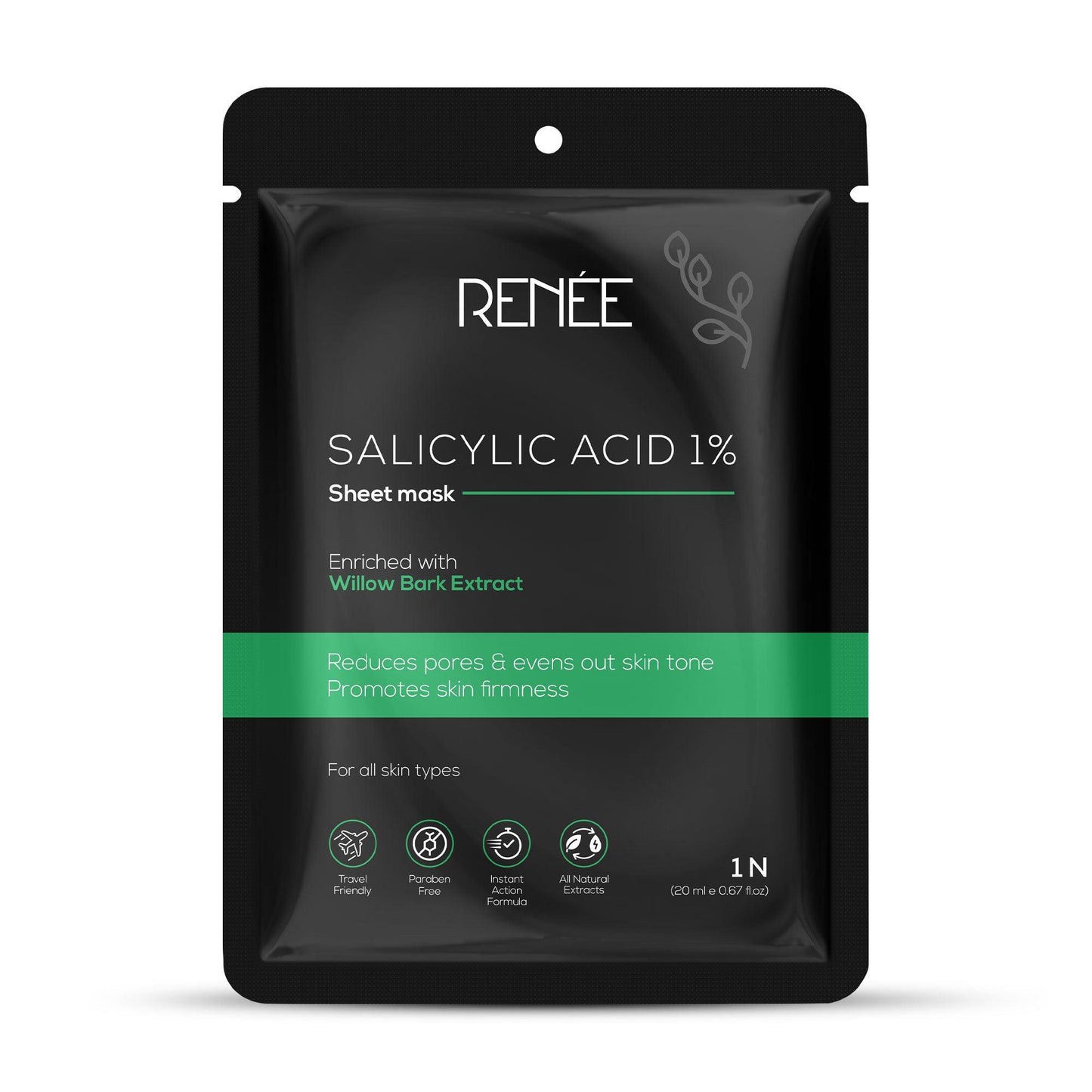 RENEE Salicylic Acid Sheet Mask, 20 ml