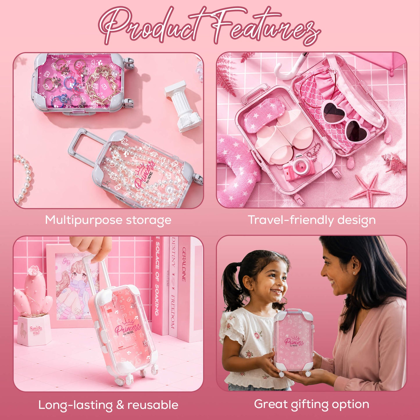 Trolley Bag by Princess by RENEE For Kids & Preteens