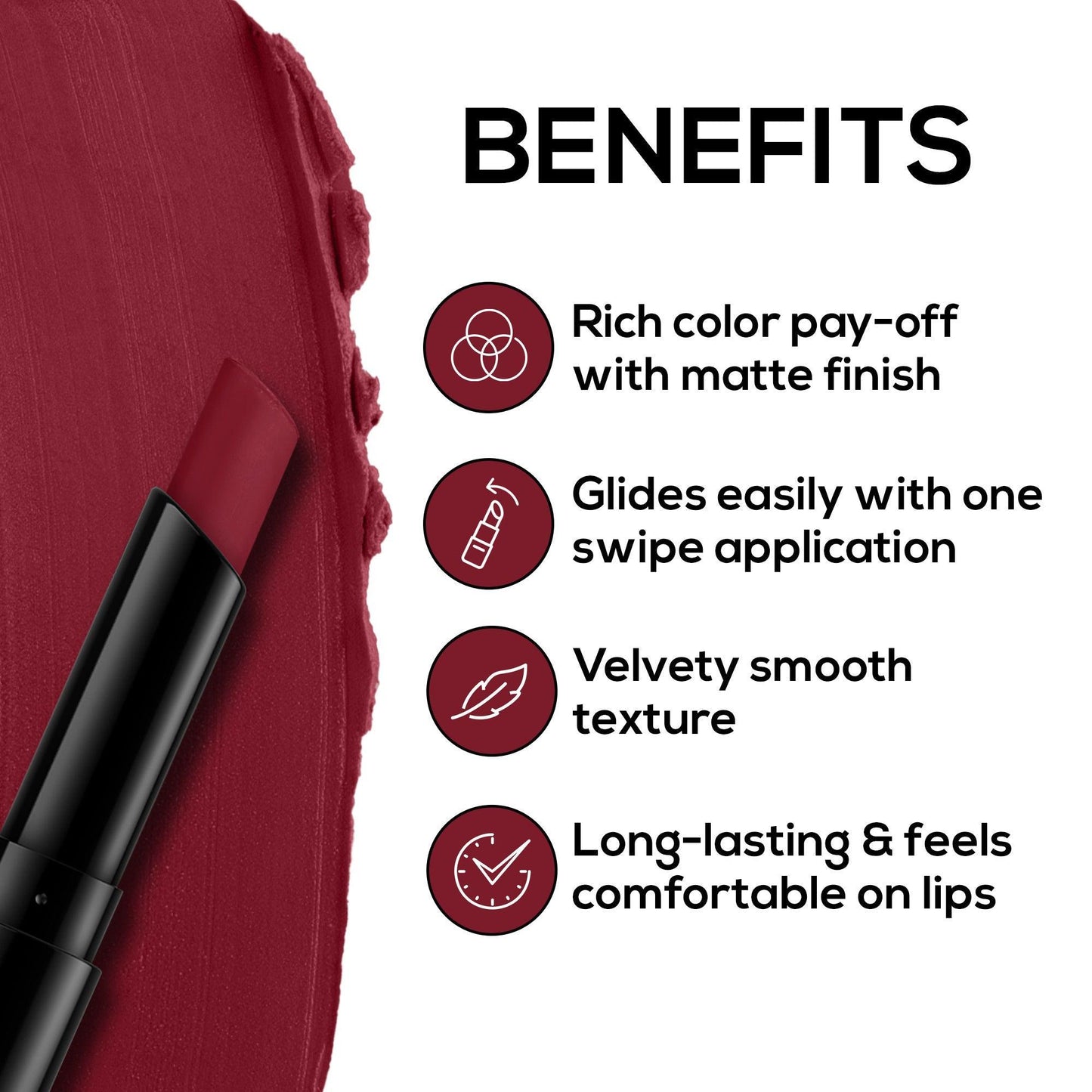 RENEE Very Matte Lipsticks - Long Lasting Weightless Velvety Formula