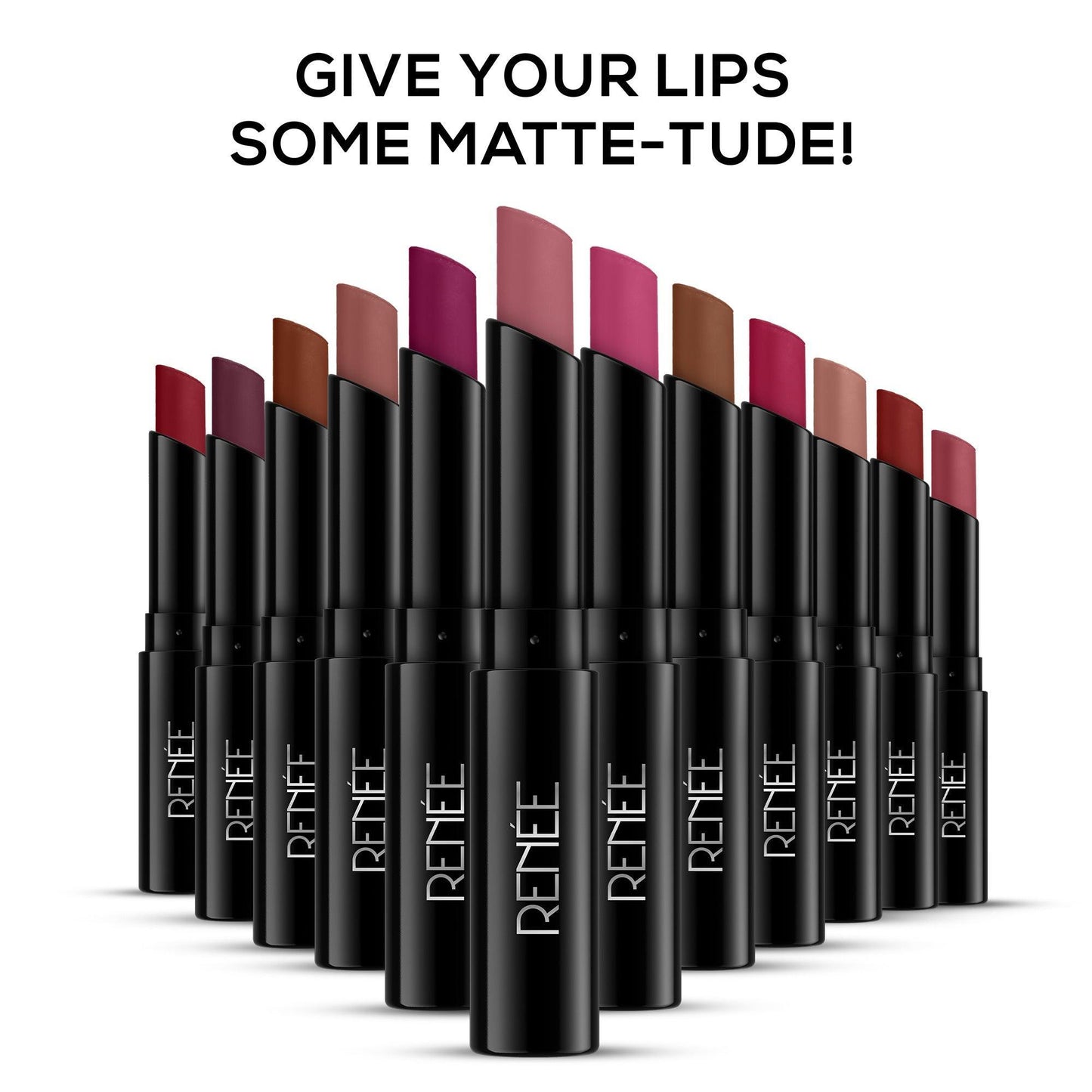 RENEE Very Matte Lipsticks - Long Lasting Weightless Velvety Formula