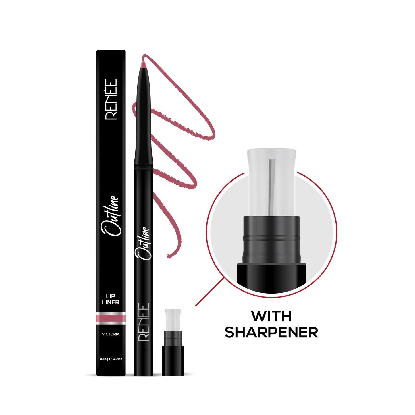 RENEE Outline Lip Liner, 0.35 g