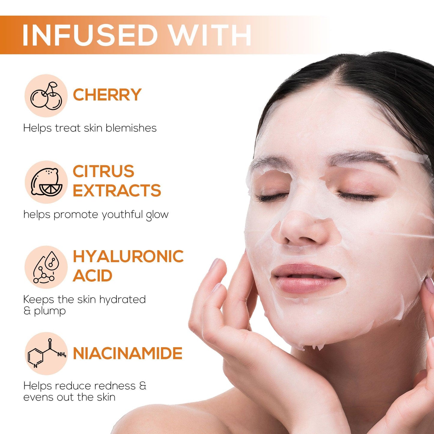 RENEE Vitamin C Sheet Mask, 20 ml