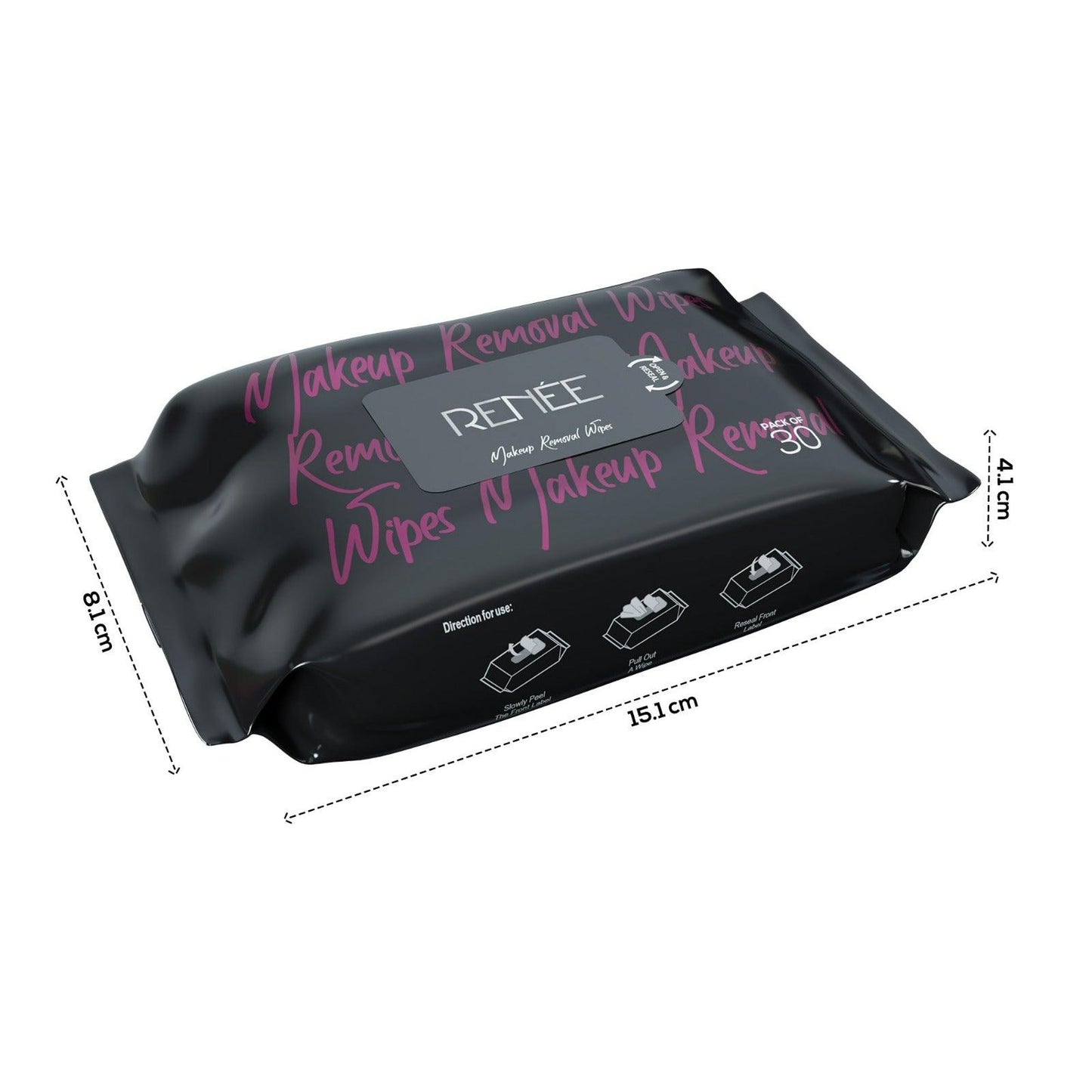 RENEE Makeup Removal Wipes, Pack of 30