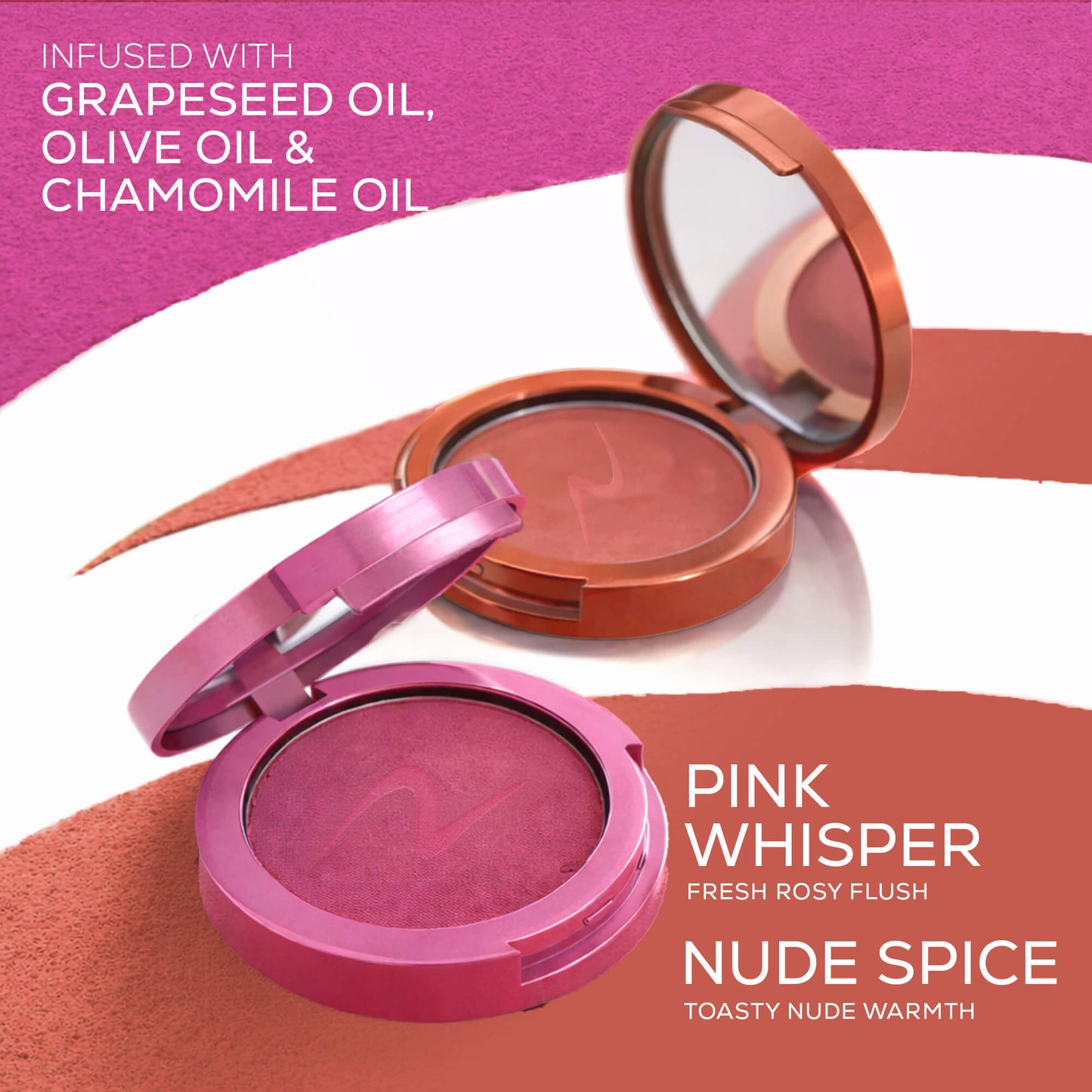 RENEE You Are Blushing Powder Blush With Matte Finish