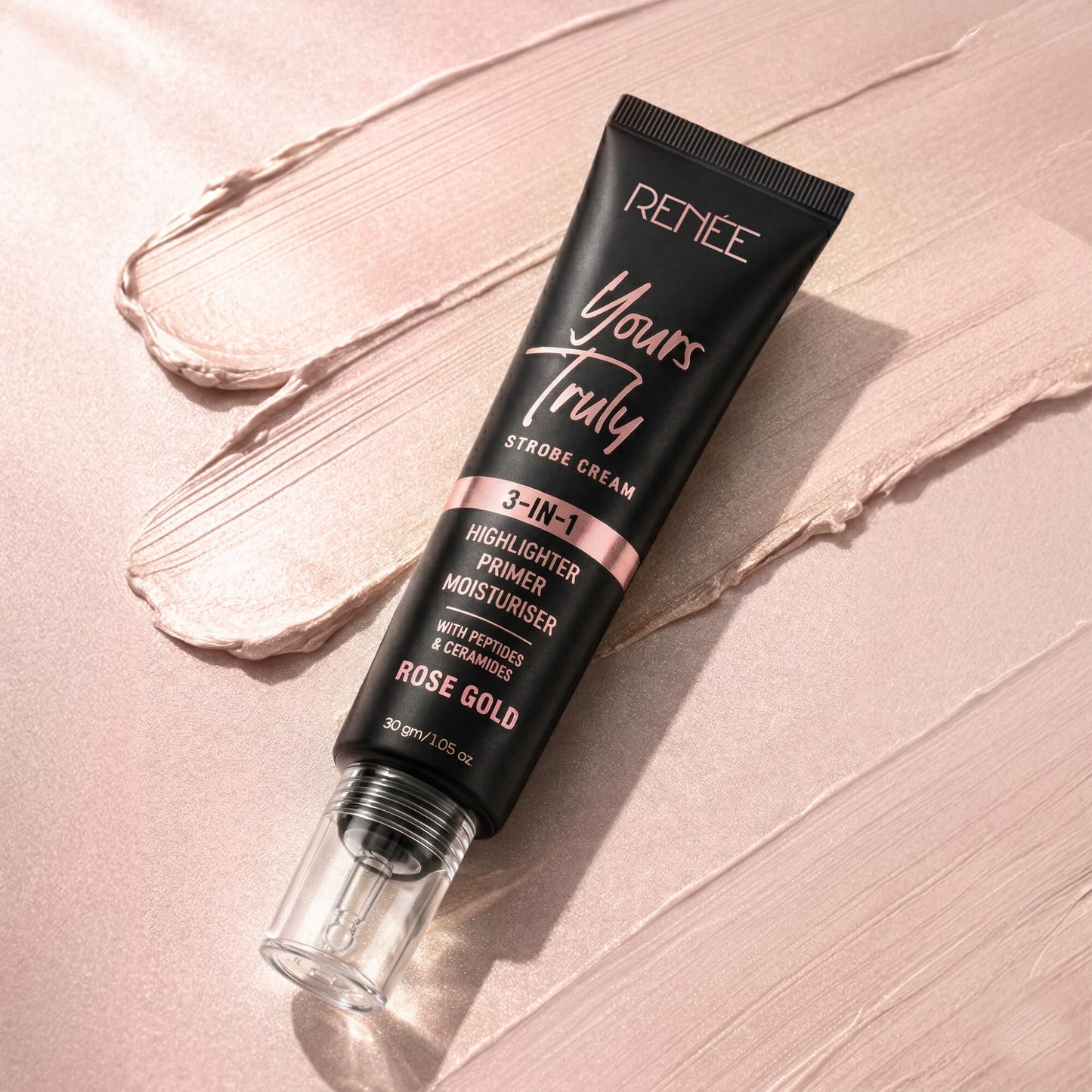 RENEE Yours Truly Strobe Cream | 3-In-1 Highlighter, Primer & Moisturiser, 30g