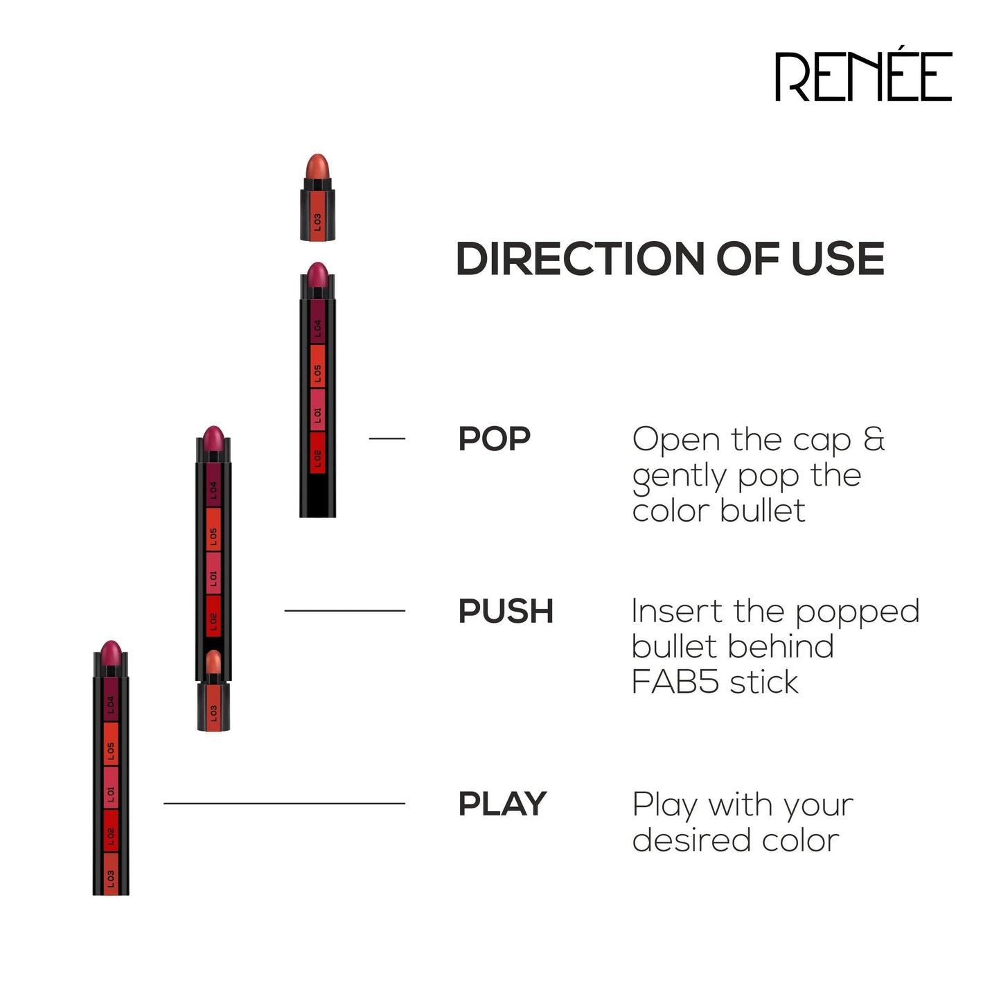 RENEE Fab Bullet, 1.5gm - Renee Cosmetics