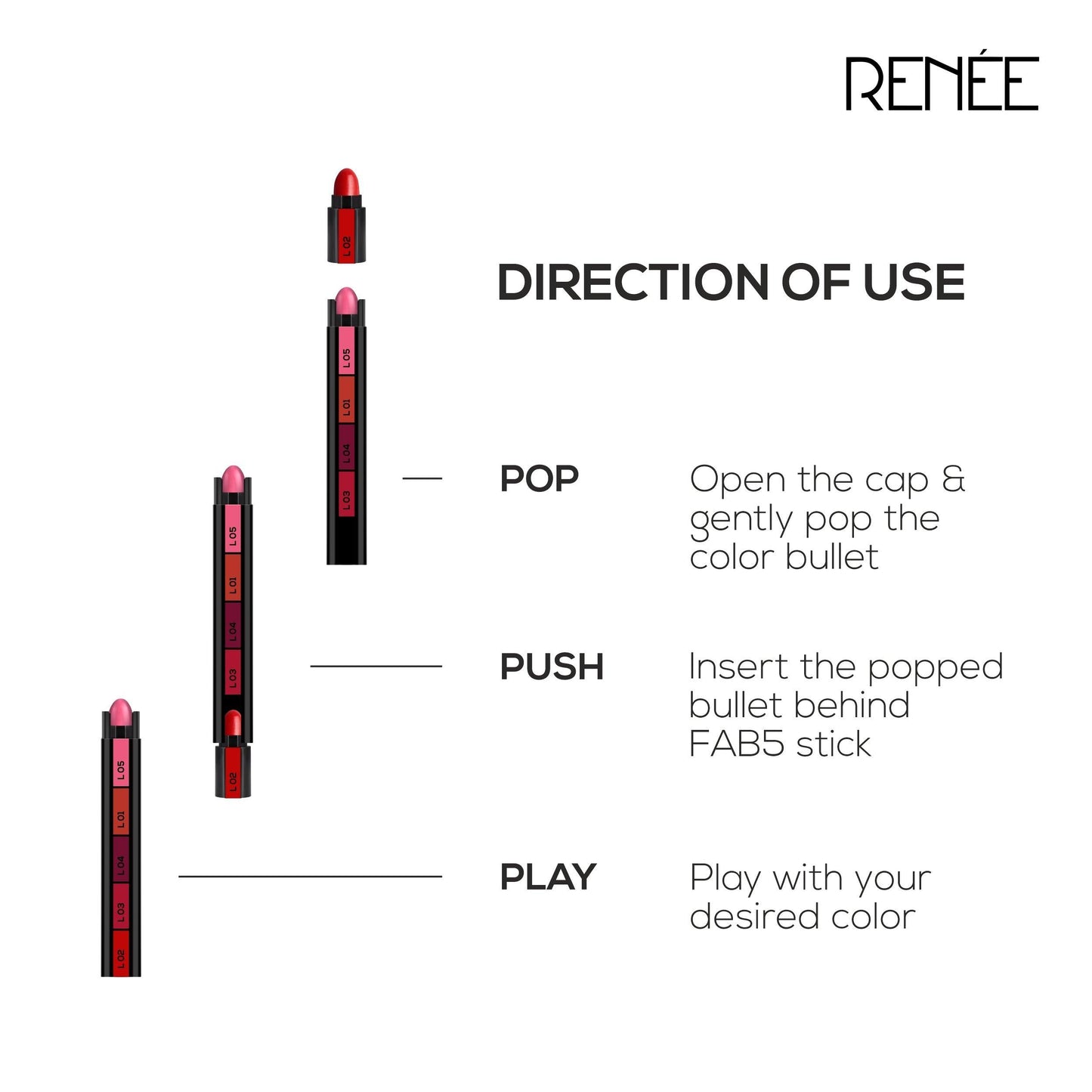 RENEE Fab Bullet, 1.5gm - Renee Cosmetics