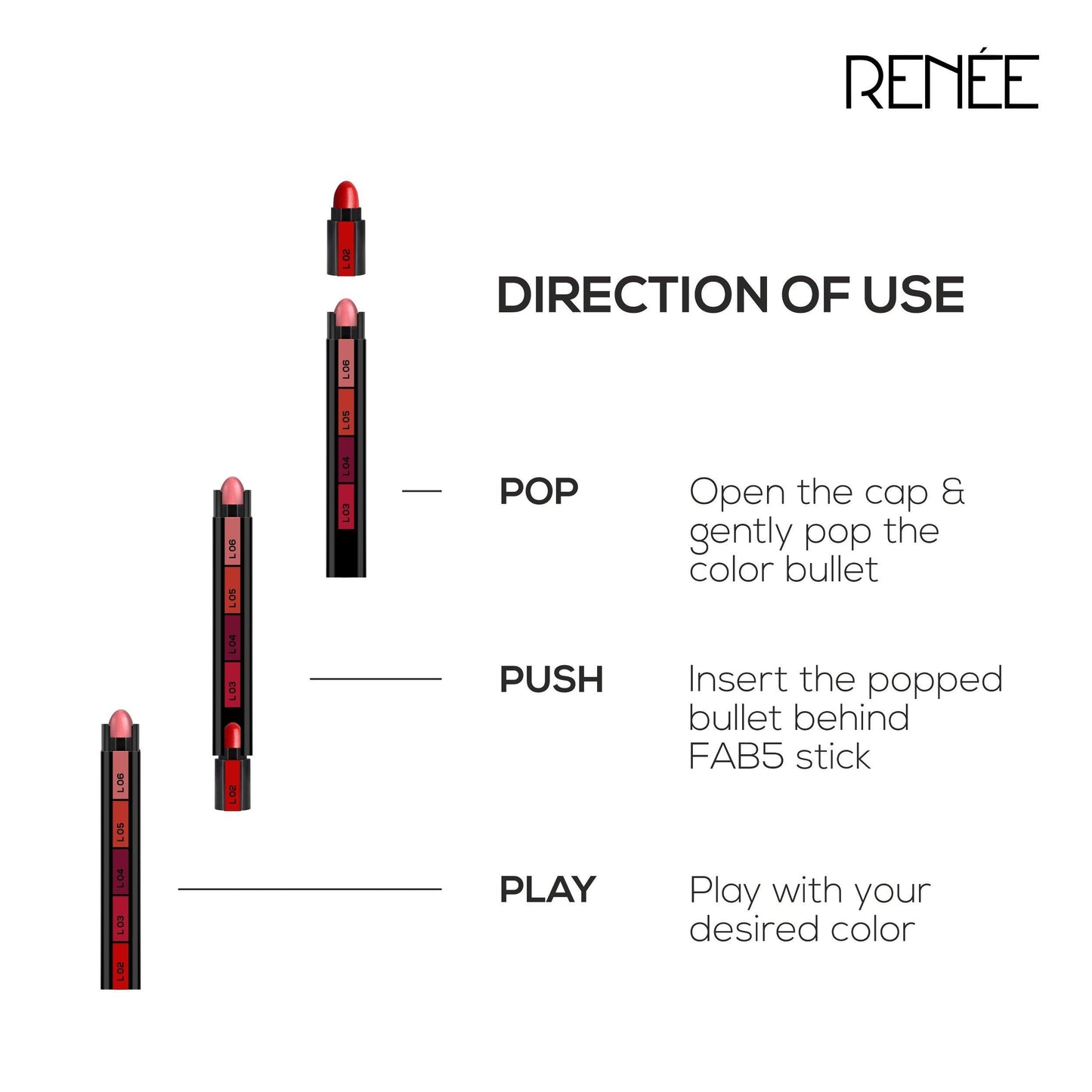 RENEE Fab Bullet, 1.5gm - Renee Cosmetics