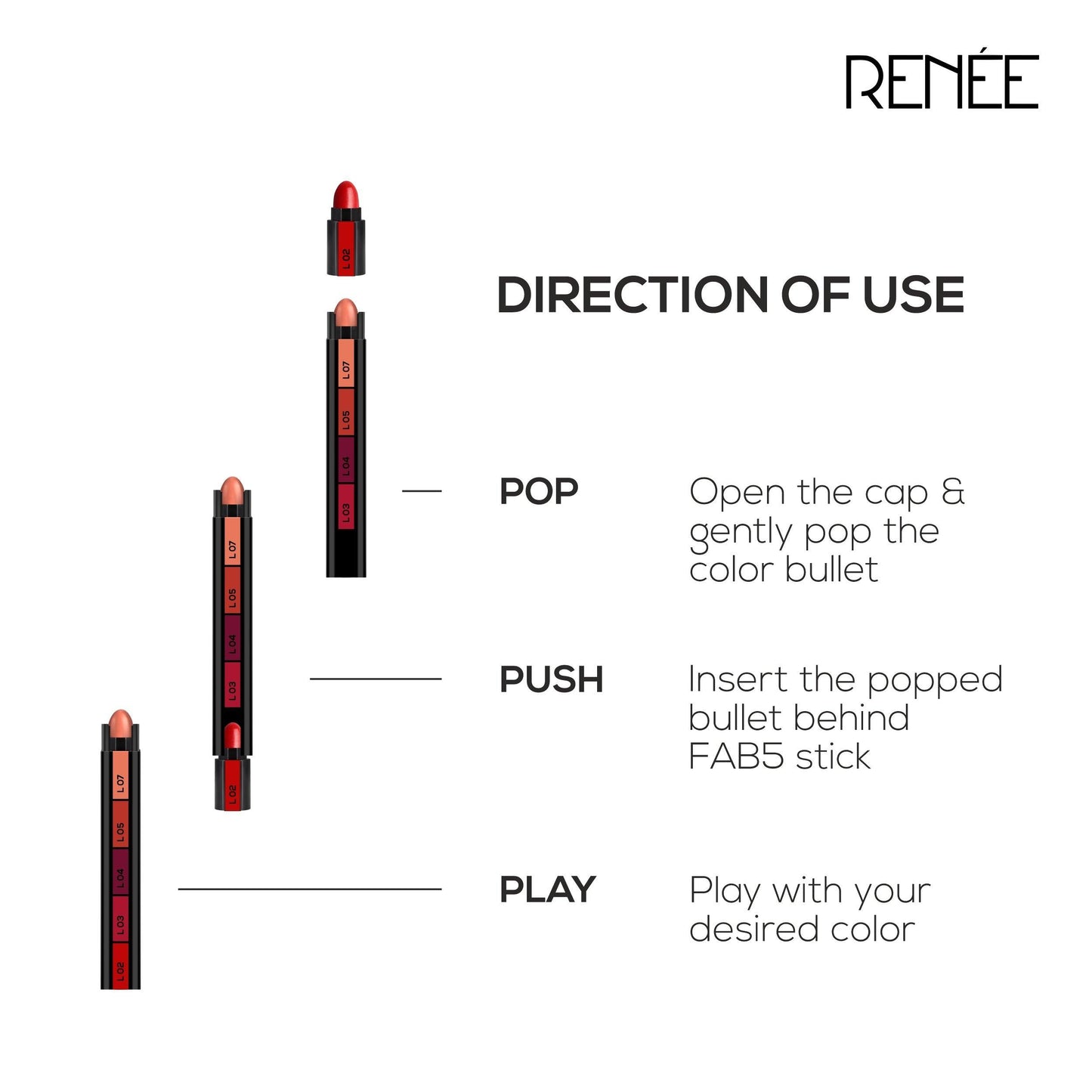 RENEE Fab Bullet, 1.5gm - Renee Cosmetics
