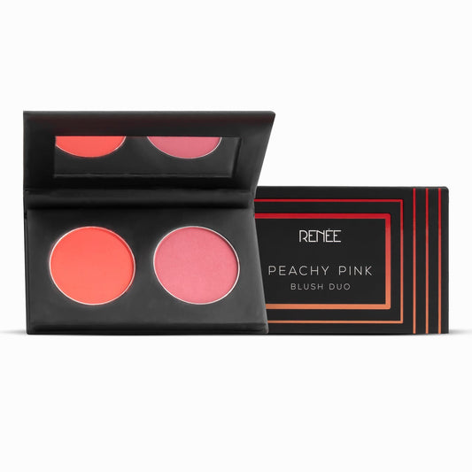 RENEE Peachy Pink Blush Duo 8gm - Renee Cosmetics